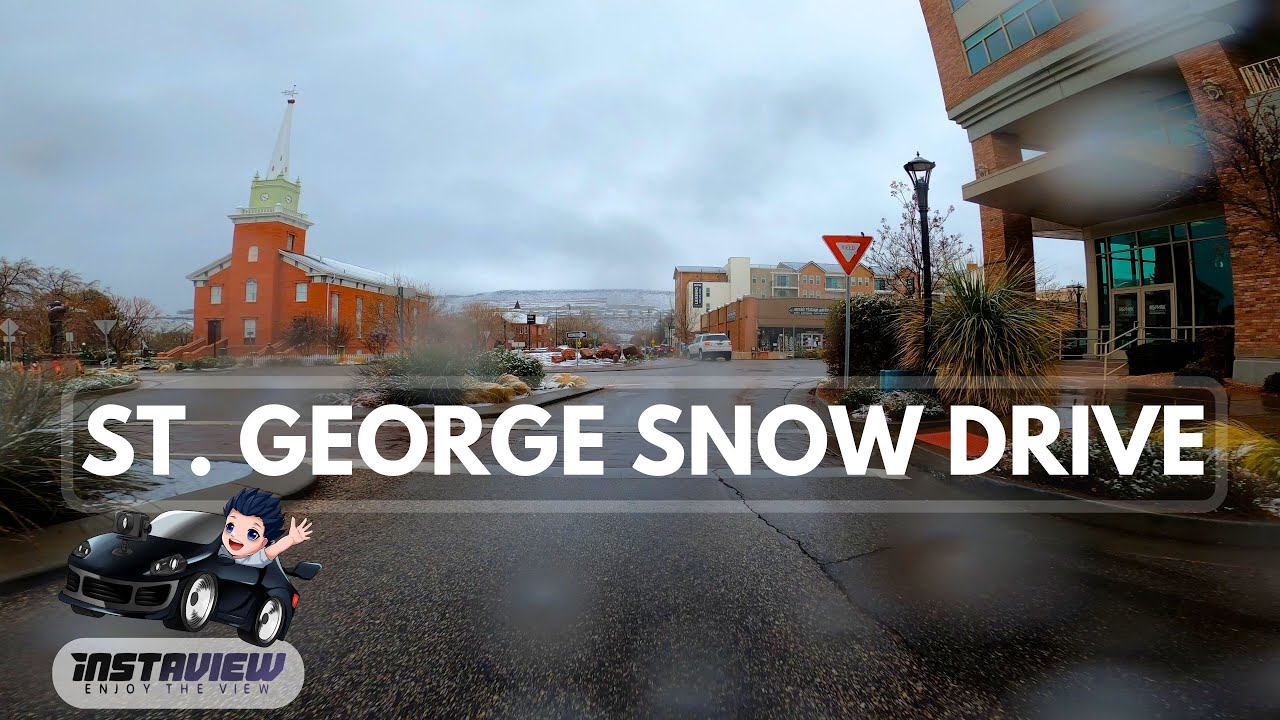 St. George Snow Drive - Utah - 4K 🇺🇸 - YouTube