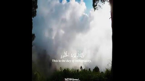 ادْخُلُوهَا بِسَلَامٍ آمِنِينَ| من سورة ق | طارق محمد