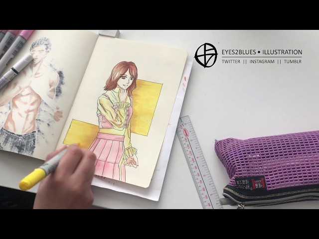 Drawing Timelapse: La Vie en Rose feat. Miyawaki Sakura class=