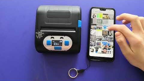 how to operate the portable label printer