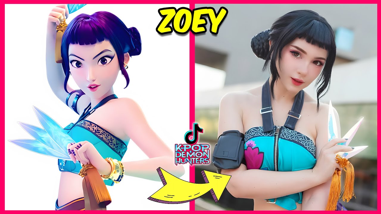 KPOP Demon Hunters in Real-Life TikTok Version ~ Guess Demon Hunters By Dancing💃️🎵 Mouse Quiz