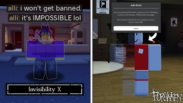 Catching an Invisible Exploiter, Then Getting Them BANNED! | Forsaken