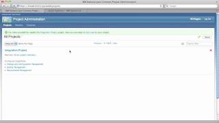 IBM Jazz Common Project Administration Demo (2010 Beta 1)