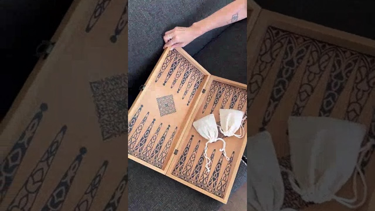 Unleash Luxury with This Personalized Leather Backgammon Set