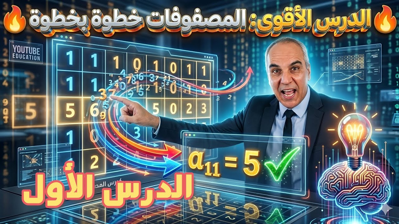 سلسلة دروس حول المصفوفات ـ الدرس الأوّل