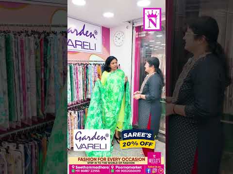 Garden Vareli Sarees Now At 20 OFF Trending Saree Collection Neelu S Collections Vizag 