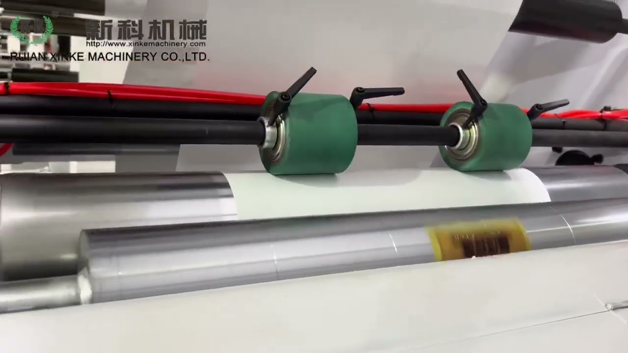 Machine de fabrication de sacs en papier à grande vitesse avec impression 4 couleurs en ligne