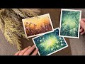 療癒水彩。隨心畫｜畫一張螢光森林