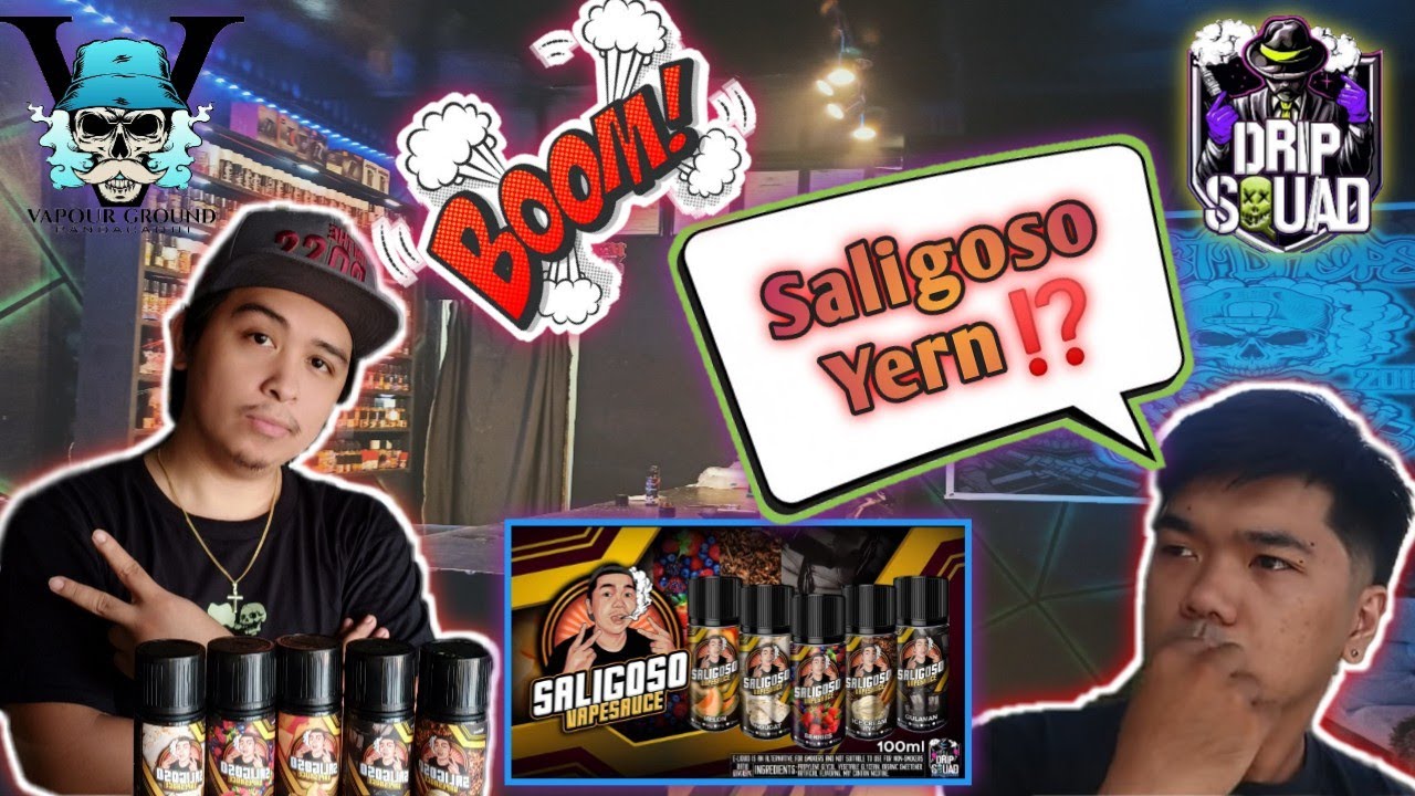 Vape Juice Review: Saligoso Vapesauce By Drip Squad (JuperTV)