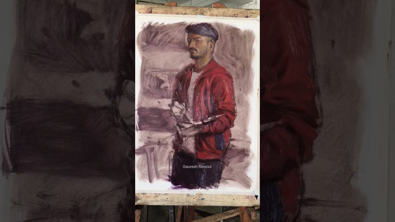 पेंटिंगला फ्रेम केली... 