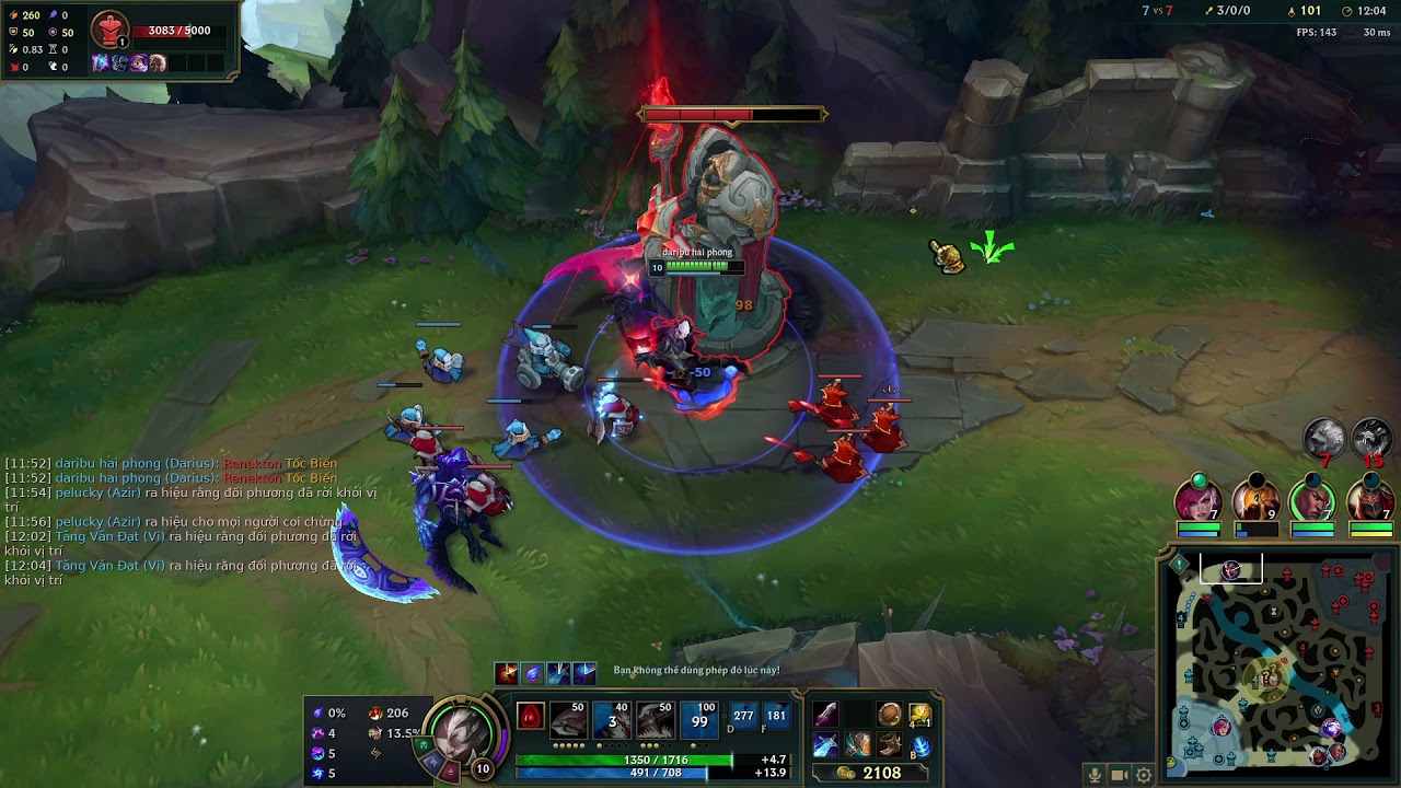 Phase Rush Darius (Top#64 mastery) Vs. Renekton (Top#30 mastery) | Divine Sunderer, 7/0/6 | v11.1