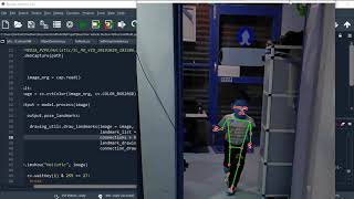 Holistic using mediapipe, Mediapipe holistic detection