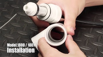 Flow Switch Installation - Model 1800/ 1801