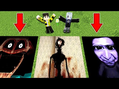 ВЫБЕРИ ПРАВИЛЬНУЮ ЯМКУ МИМИК АО ОНИ САРАНЧА В МАЙНКРАФТ ! AO ONI lOCUST MIMICER STEVE РОБЛОКС БИТВА