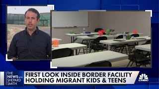 First look inside border facility holding migrant kids and teens