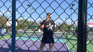 APP women’s pro singles pickleball tournament- Christee Chargot vs. Annica Cooper