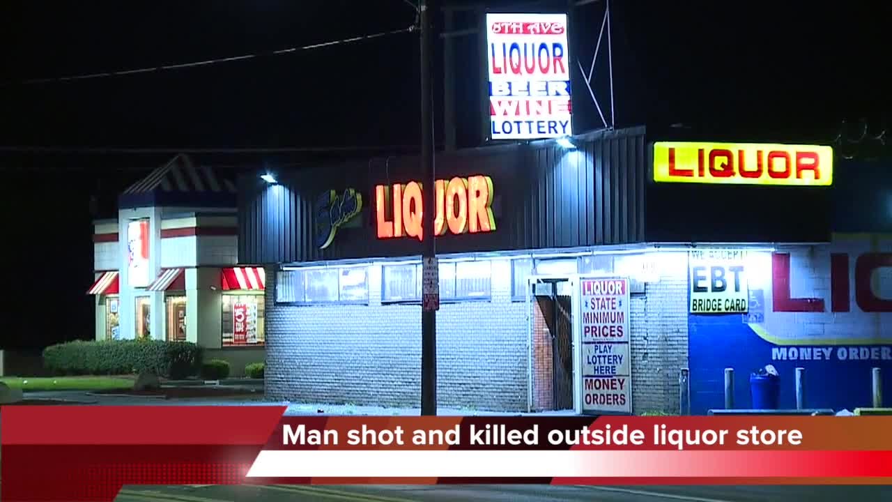 Man shot and killed outside liquor store - YouTube