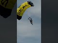 The @NavyLeapFrogs parachute into M&amp;T Bank Stadium #ravens #nfl #leapfrogs #parachute