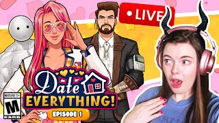 🔴 I'm falling in love with OBJECTS!! 💋🚪😘 | First Time Playing DATE EVERYTHING!