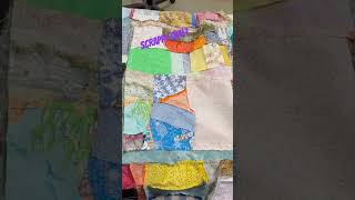 Scrappy Quilt #scrapfabric #shorts #scrapfabricprojects #scrappy #diy #fabricscraps #sewing #quilt