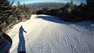 11/29/13 The Big Man's first run on Stratton's Upper Spruce.