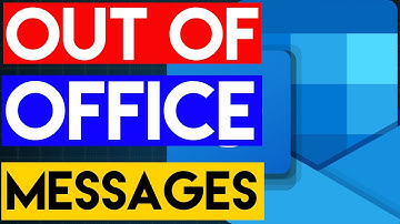 How to Set Up Automatic Replies | Out of Office Messages in Outlook