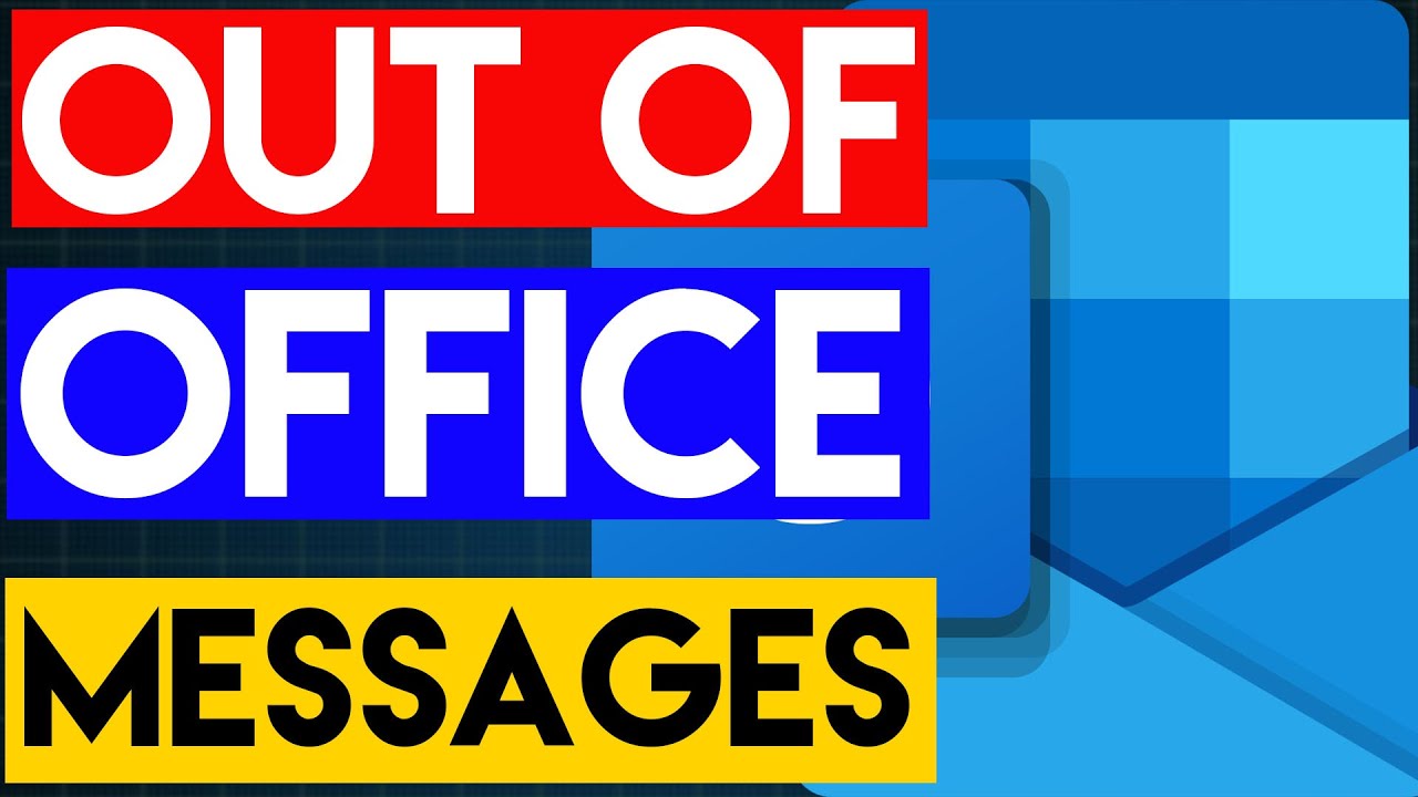 How to Set Up Automatic Replies Out of Office Messages in Outlook
