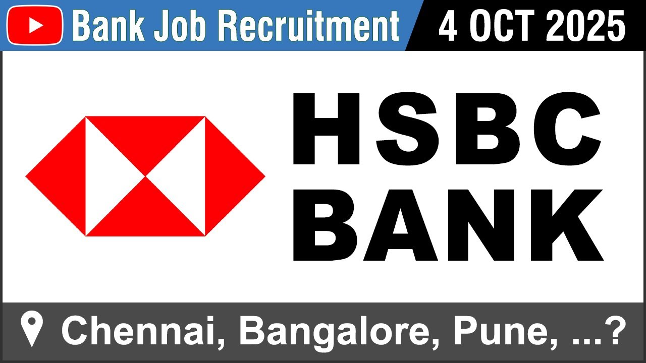 Bank Job | HSBC Bank | Recruitment 4 OCT 2025 | 500 Jobs | Careers | Current Opening | in Tamil