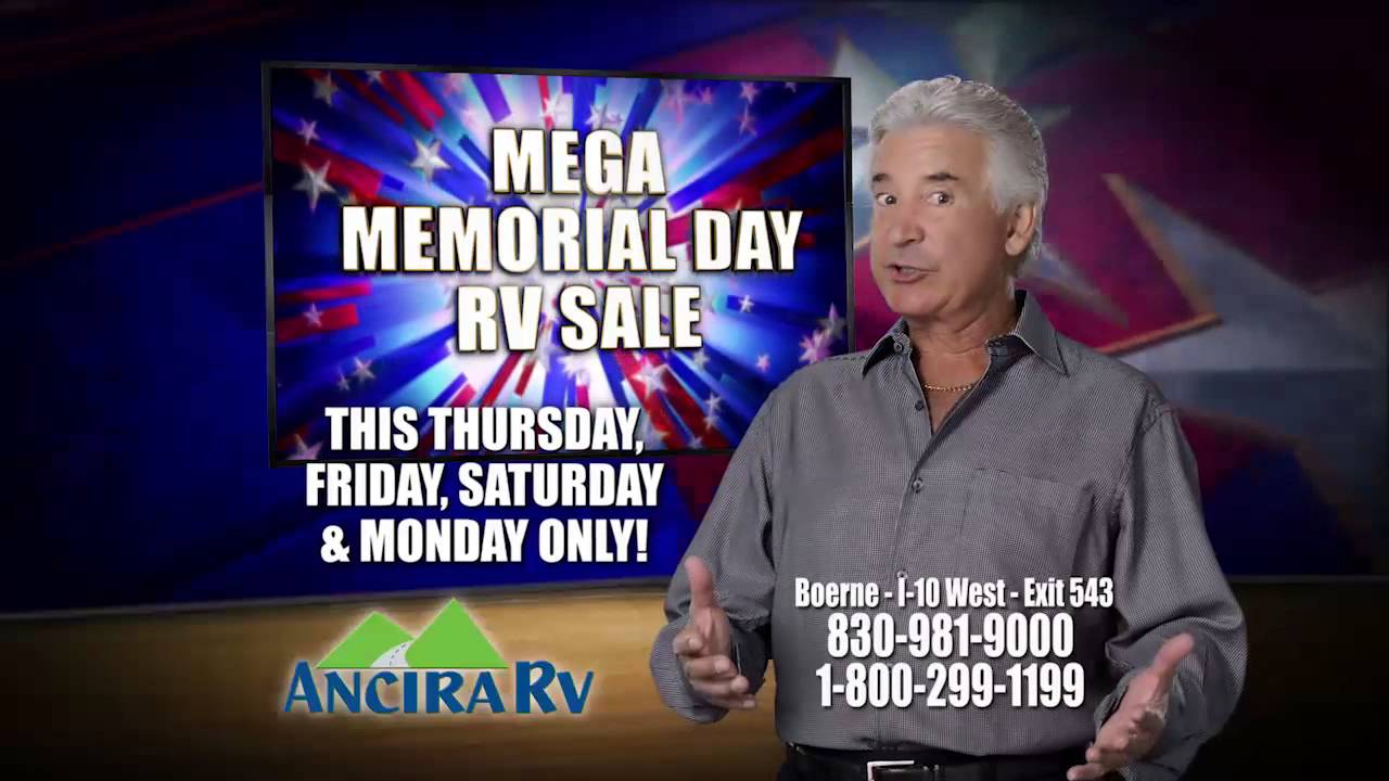 MEGA MEMORIAL DAY RV SALE AT ANCIRA RV IN BOERNE YouTube