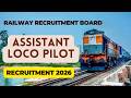 RRB Assistant Loco Pilot | Railways Recruitment 2026 | Divya Career - Exam Notification
