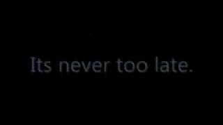 Never Too Late (acoustic) -Three Days Grace chords