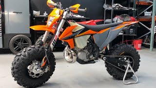 KTM 300 XCW TPI 2 Stroke BIG Wheel Build - Part 2 ( Rear end install )