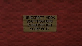 Minecraft xbox 360: password lock combination (compact)