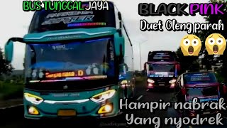 DUET OLENG PARAH||BUS TUNGGAL JAYA BLACK PINK DENGAN JUPITER😱😱
