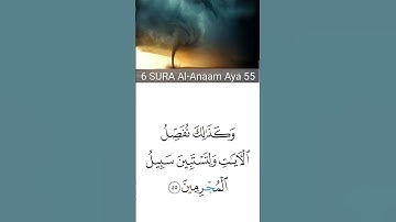 ٥٥ سوره الانعام 55