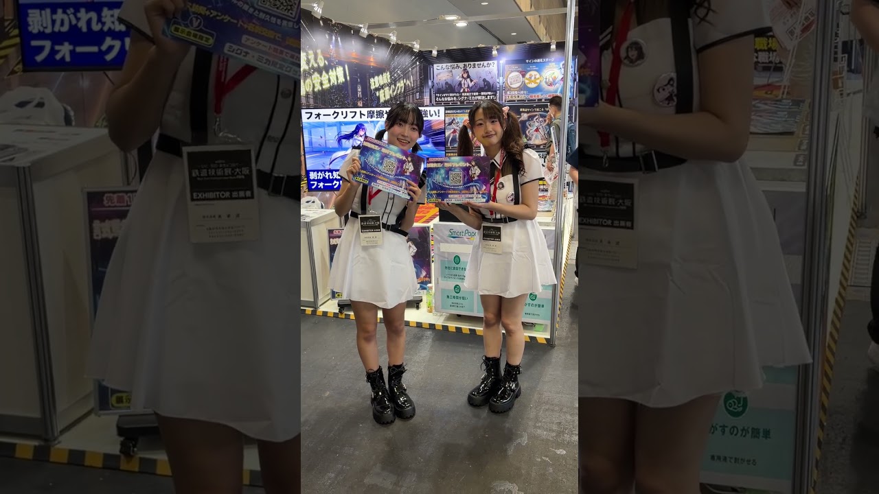 0528_鉄道技術展・大阪 アンケート中がんばっています