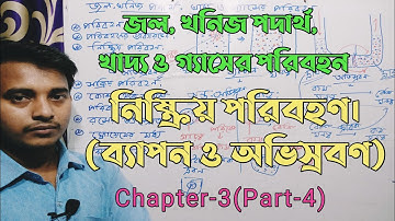 Part - 4 || জল, খনিজ পদার্থ, খাদ্য ও গ্যাসের পরিবহন || Class 9 life science chapter 3 in bengali ||