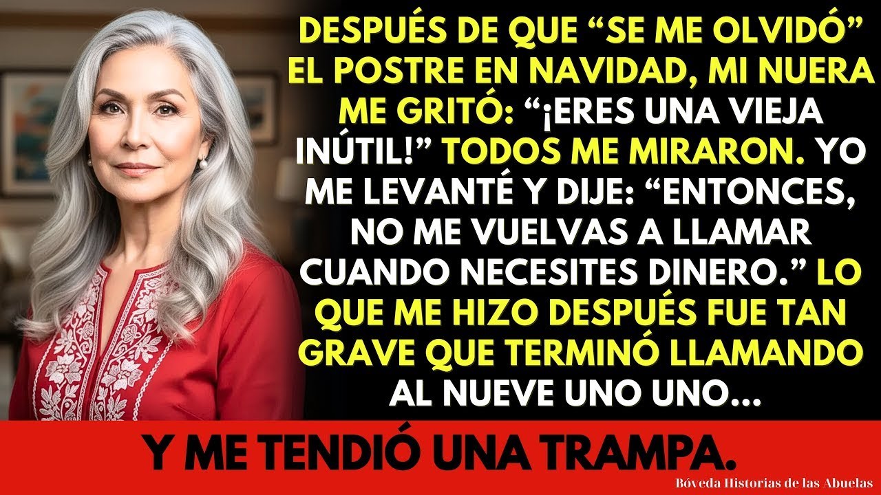 Mi Nuera Me Dijo  “Eres la Mujer Más Inútil” en la Cena de Navidad… Así Que Le Respondí