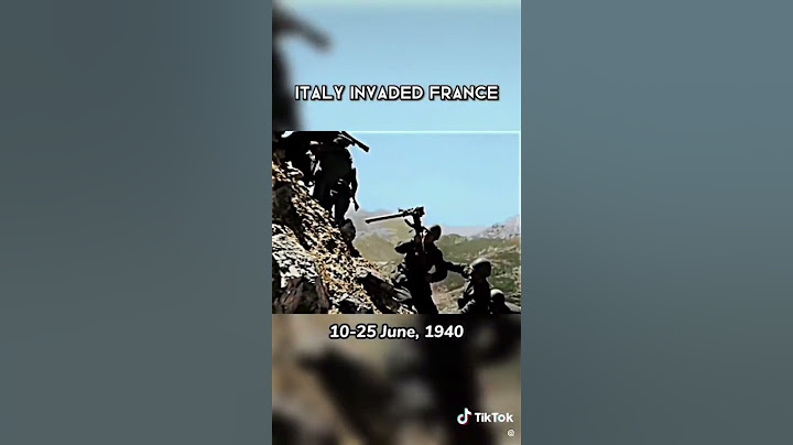 l'Italia invade la Francia seconda guerra mondiale #ww2