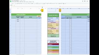 Adding a recipe (card) template in the Free Google Sheets