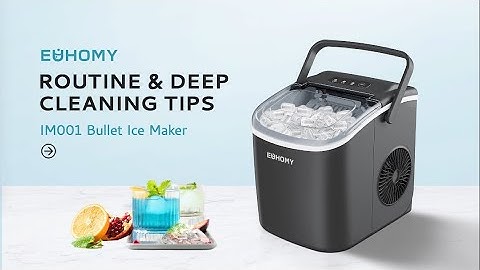 EUHOMY BULLET ICE MAKER-IM001| Routine & deep clean tips  #euhomy #icemaker #bulletice #ice #clean