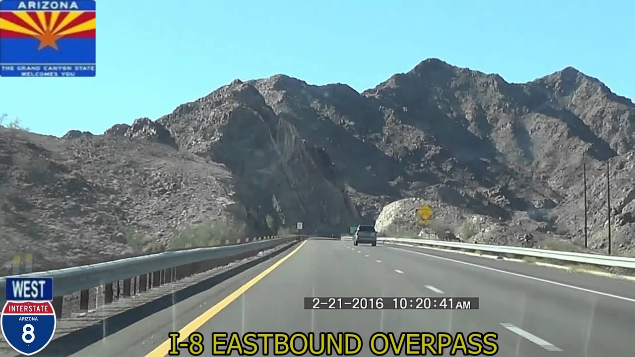 Casa Grande AZ to San Diego CA Interstate 8 2016 HD YouTube