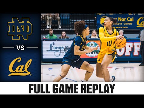 Notre Dame vs. Cal Full Game Replay | 2025-26 ACC Women's Basketball