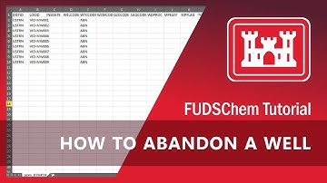 How to Abandon a Well in FUDSChem