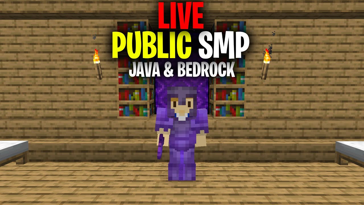 Public Minecraft SMP Server for Java & Bedrock *LIVE* (Free to Join ...