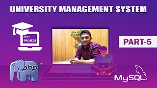 👨‍💻 PHP & MYSQL || University Management System || Menubar || Navigation Bar || Part-5