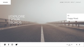 Web Design UI - Road (Speed Art #10)