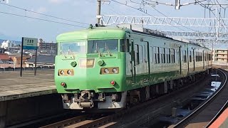 湖西線 大津京駅を発車する117系