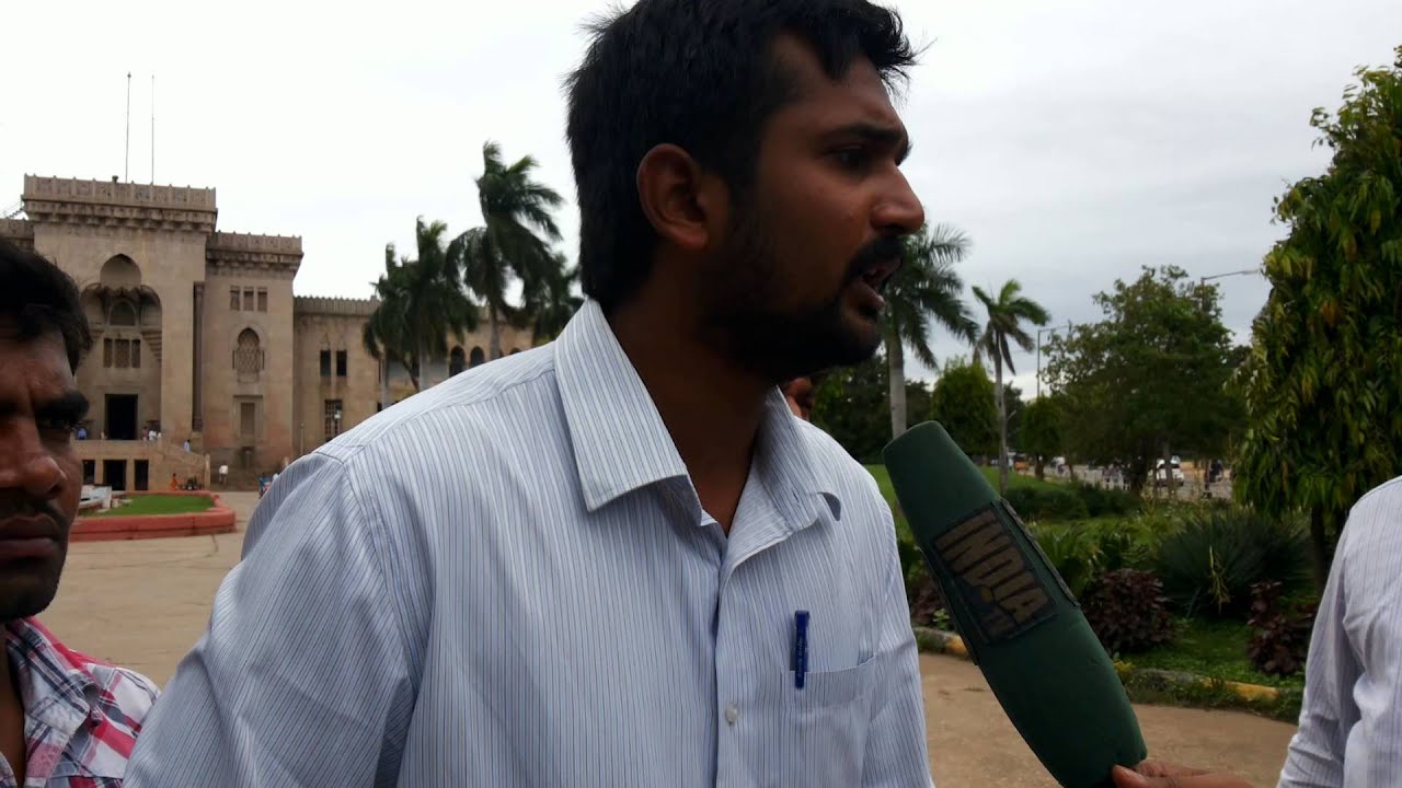 manne krishank ou jac speaking in India TV on Telangana 30 mins Special Show