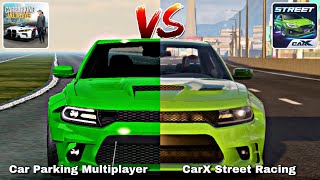 DODGE HELLCAT SRT COMPARISON - CarX Street VS Car Parking Multiplayer -  (ANDROID & IOS)